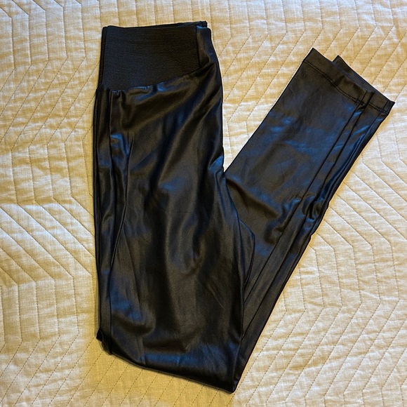 adidas Pants - ASOS Black Faux Leather Leggings
